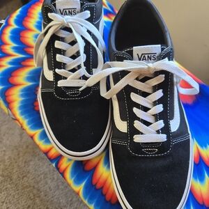 Vans Black and White Low-Tops